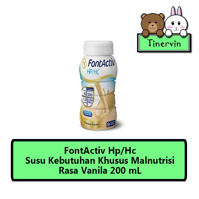 FontActiv Hp/Hc Rasa Vanila 200 mL - Susu Kebutuhan Khusus Malnutrisi