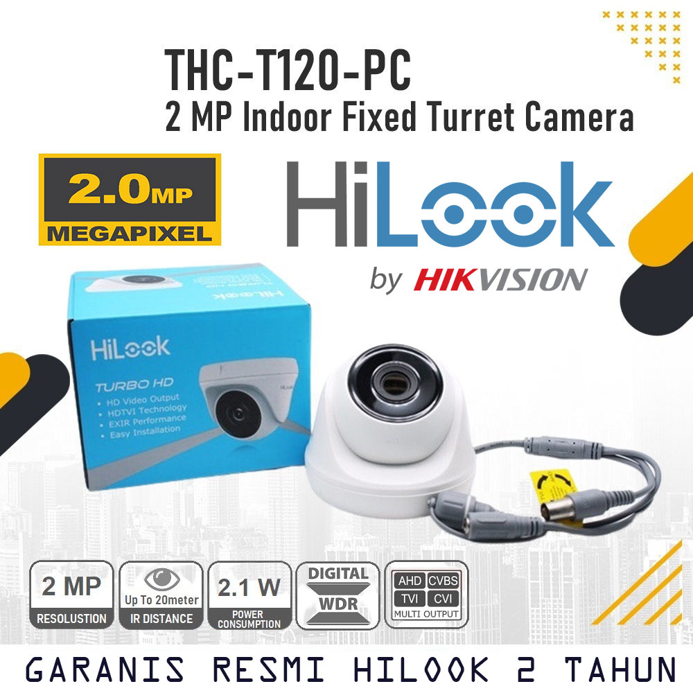 HILOOK CCTV CAMERA HILOOK 2MP INDOOR THC-T120-PC 2.8mm