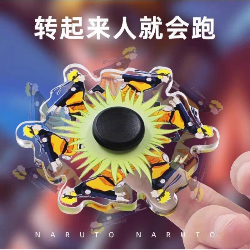 Mainan Spinner Anime Kartun Motorik Anak Latih Jari Tangan / Mainan Anti Stres Motif Kartun Anime / Mainan Kreatif Deformation Fidget Spinner Fingertip Mechanical Gyro