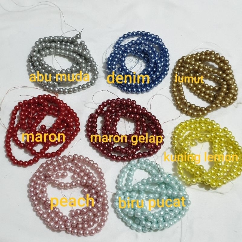 Mutiara berat/sintetis 6mm Part 1