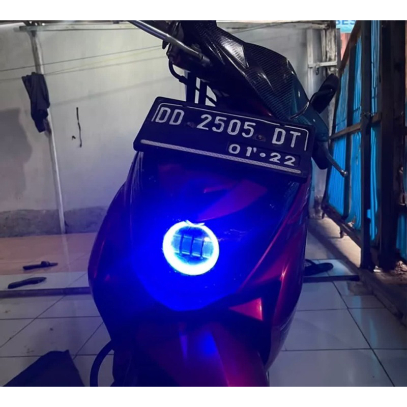 COD Lampu Tembak Sorot LED 6D 4 Mata Lensa Lampu Depan Daymaker Kotak CWL CREE universal motor mobil