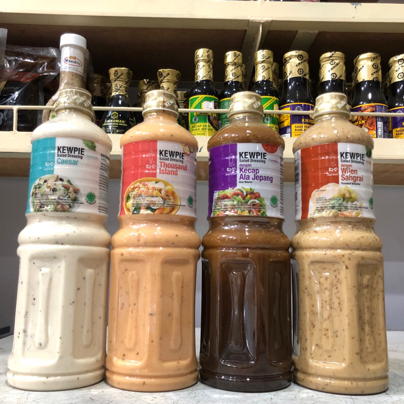 

Kewpie Salad Dressing Caesar | Thousand Island | Kecap Ala Jepang | wijen sangrai kemasan 1 liter