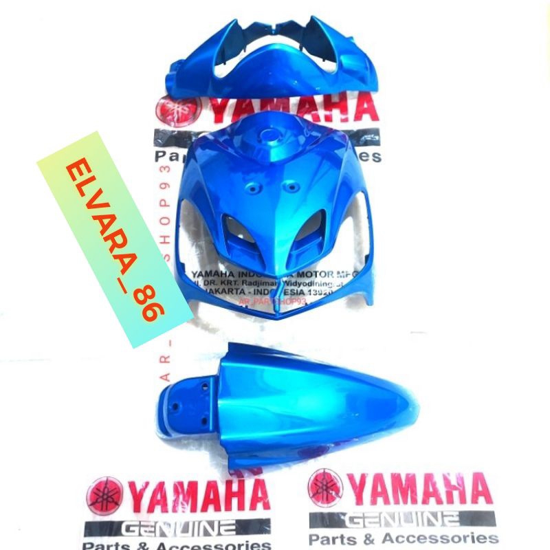 Cover body depan Yamaha Mio Smile Original Biru P3