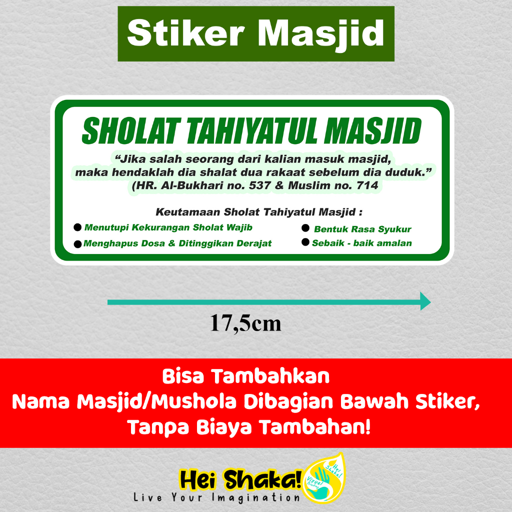 

Stiker Sholat Tahiyatul Masjid Amalan Sunnah Sticker Seri Rambu Tanda Mushola Masjid Bahan Vinyl Anti Air