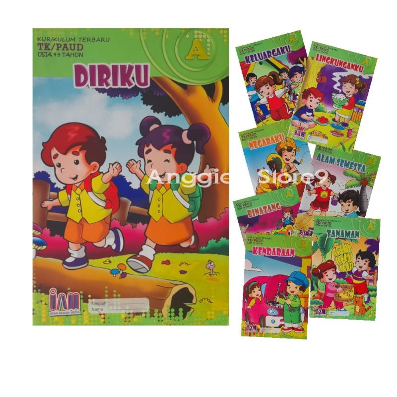 BUKU PAKET TEMATIK TK dan PAUD SESUAI KURIKULUM, FREE BUKU TABUNGAN