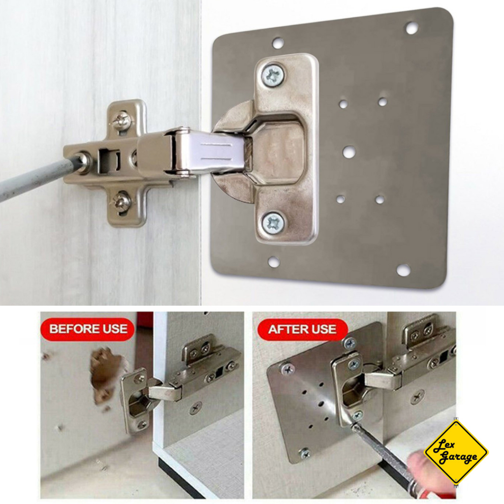 Pelat Plat Engsel Sendok 35mm Perbaikan Pintu Lemari