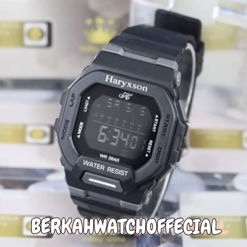 COD✓JAM TANGAN PRIA ORIGINAL HARYXSON 1028 WATERPROOF BISA DIBAWA RENANG TALI RUBBER BAHAN HALUS TERLARISSSS