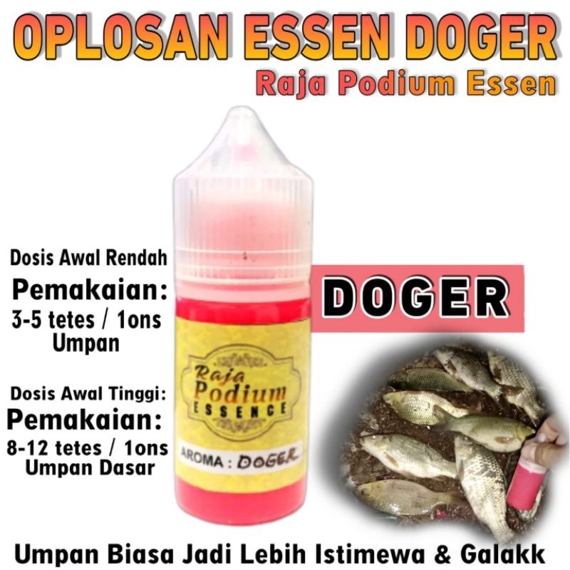 Essen Oplosan Doger Kamper Kaweni Khusus Ikan Mas Rame Dan Indukan, Cocok Di Segala Media Umpan, Tra