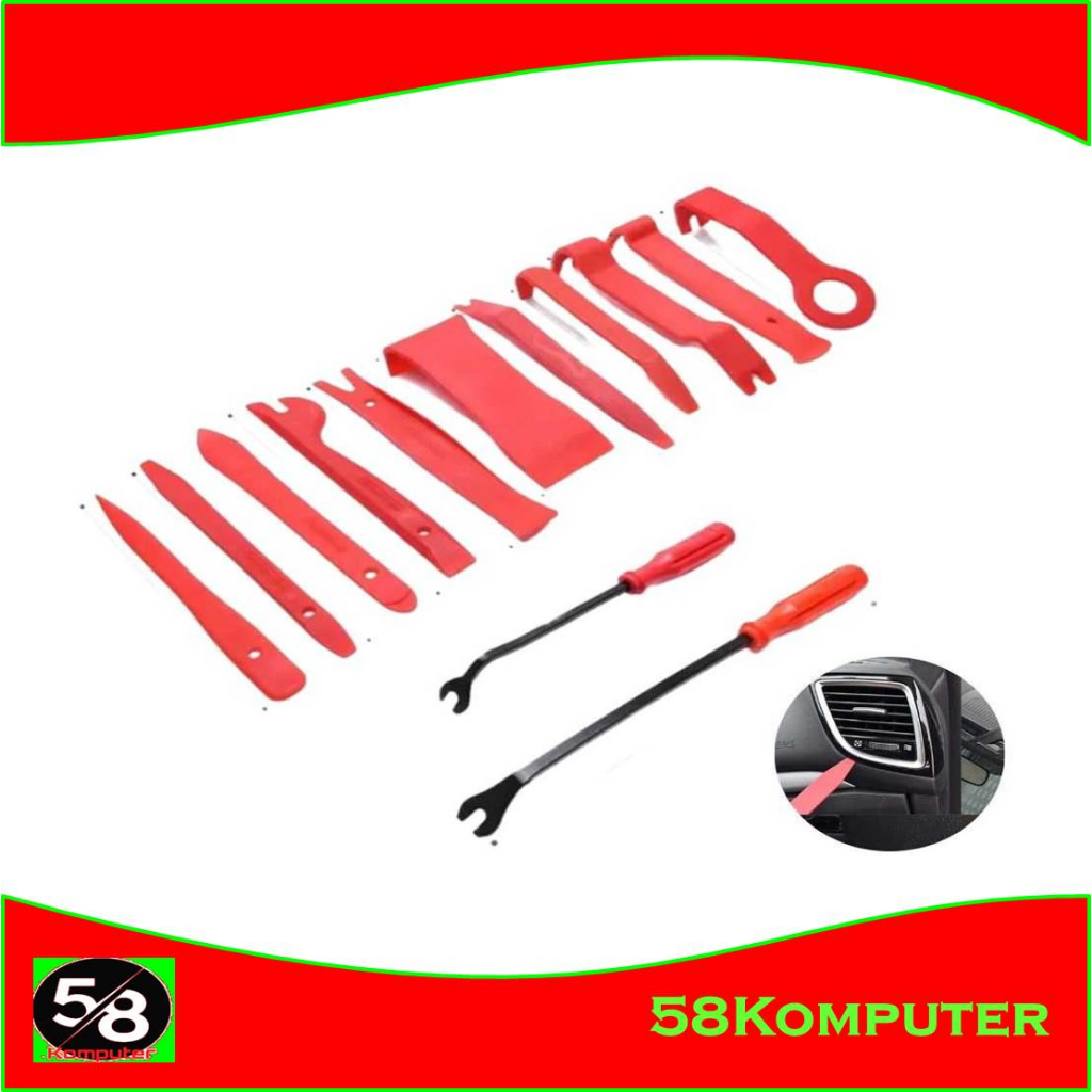 13 Set Alat Reparasi Dashboard Mobil Trim Removal Tool 13 In 1 Alat Pembuka Dasboard Interior Mobil Alat Pengungkit Dasboard Mobil Congkel Cungkil Dasboard Interior Mobil