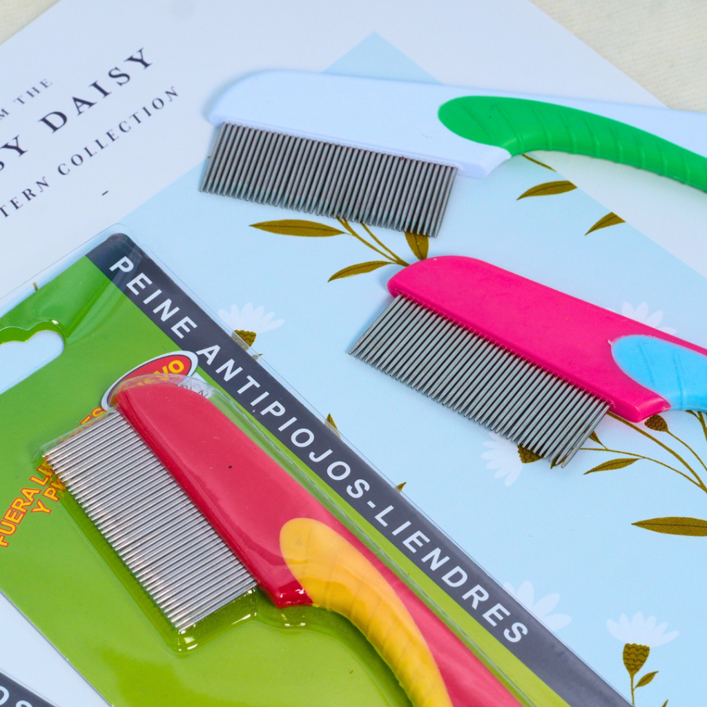 Sisir Serit Besi Stainless / Sisir Serit Kutu Ketombe ukuran L Murah Grosir