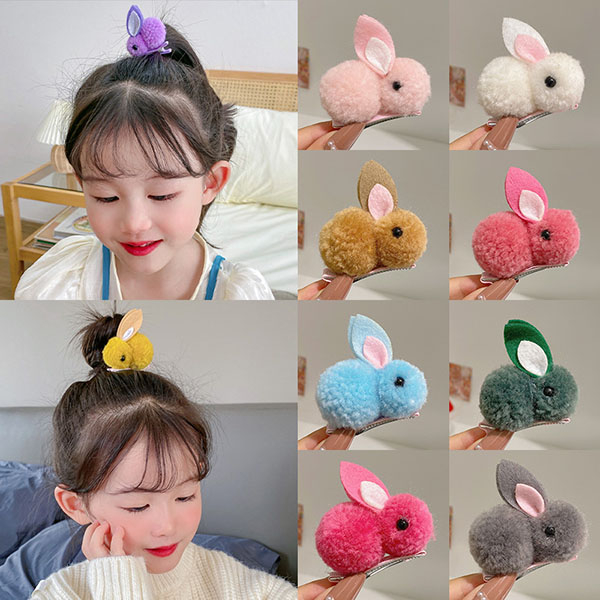 Jepit Rambut Anak Perempuan Lucu Karakter Kelinci / Jepitan Unik Bentuk Kelinci / Hairpin Cute Rabbit Import / TV-44