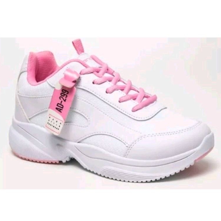 SEPATU SNEAKERS JESSLYN PUTIH PEACH WANITA PUTIH ANDO TREKKERS