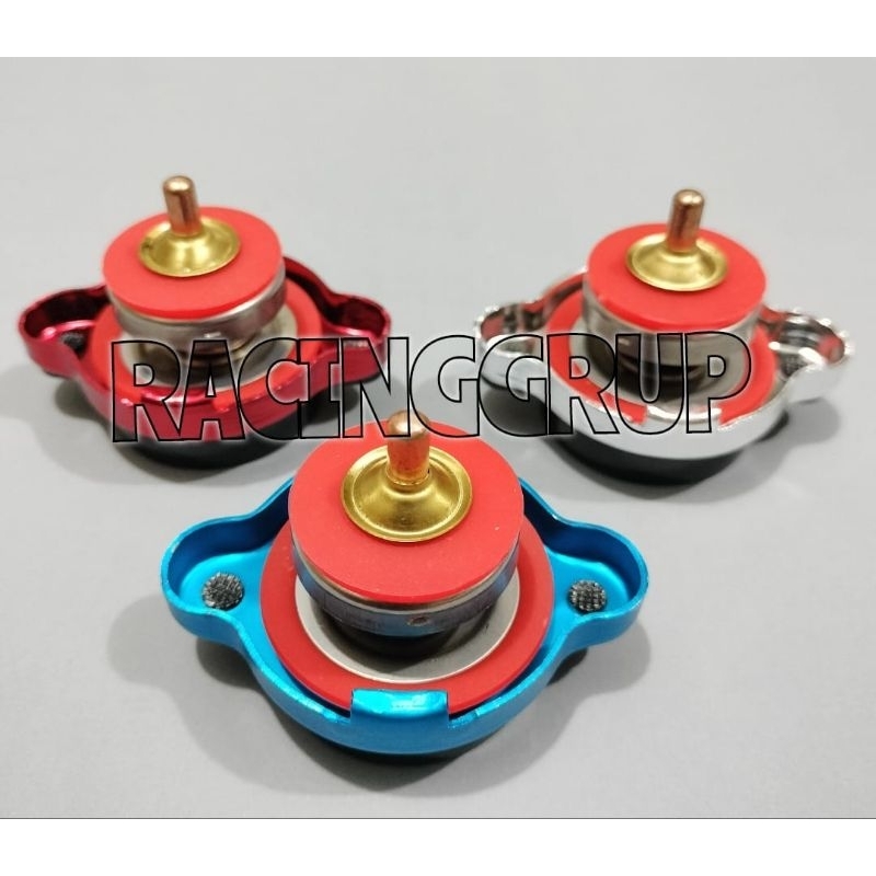 TUTUP CAP RADIATOR D1 SPEC RADIATOR CAP TUTUP RADIATOR DENGAN TEMPERATURE INDIKATOR SUHU UNIVERSAL