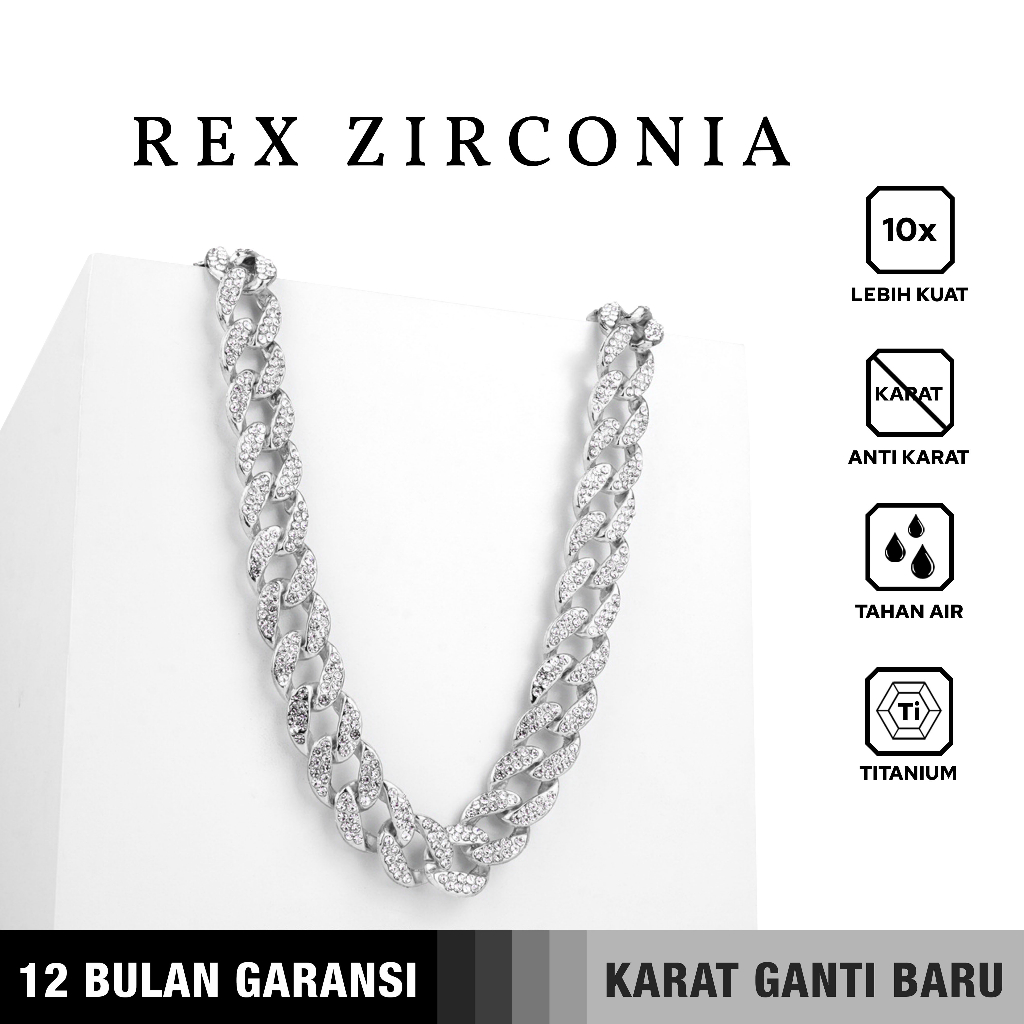 Kalung rantai EMRYS REX ZIRCON kalung pria wanita