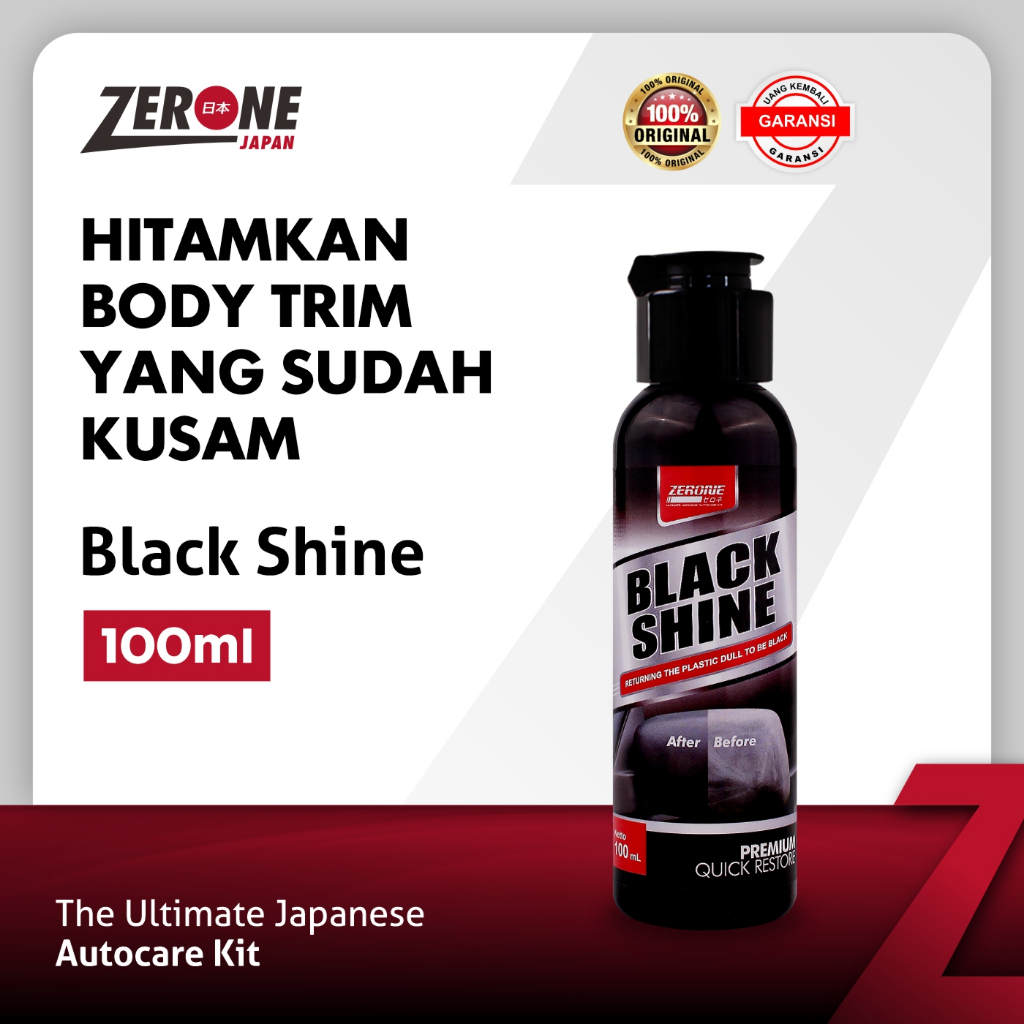 Zerone Black Shine - Penghitam Dashboard Mobil Bahan Plastik Semir Autocare Otomotif