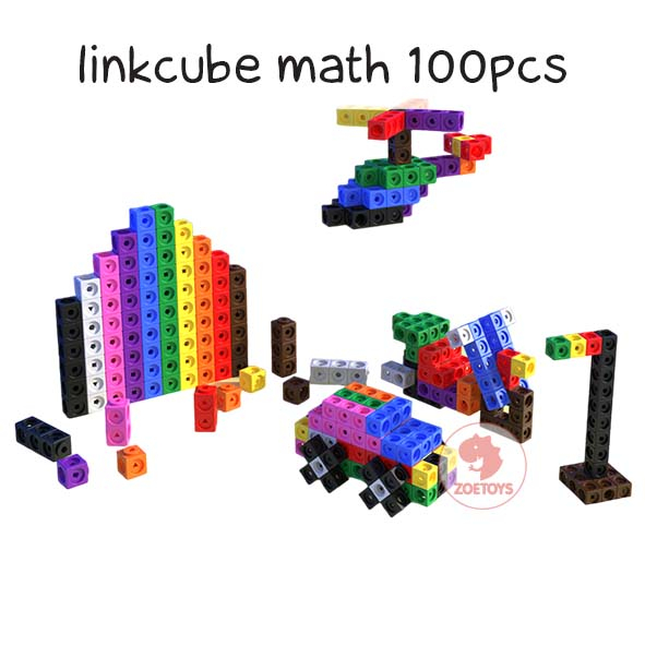 Zoetoys Linkcube Math | Numberbloks Mathlink Linking Unit Snap Link Cubes | Mainan Edukasi Anak