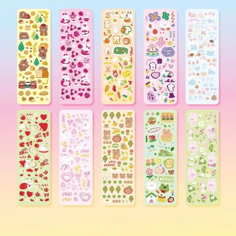 

SPRING Sticker Sheets Planner Kawaii Kiss Cut