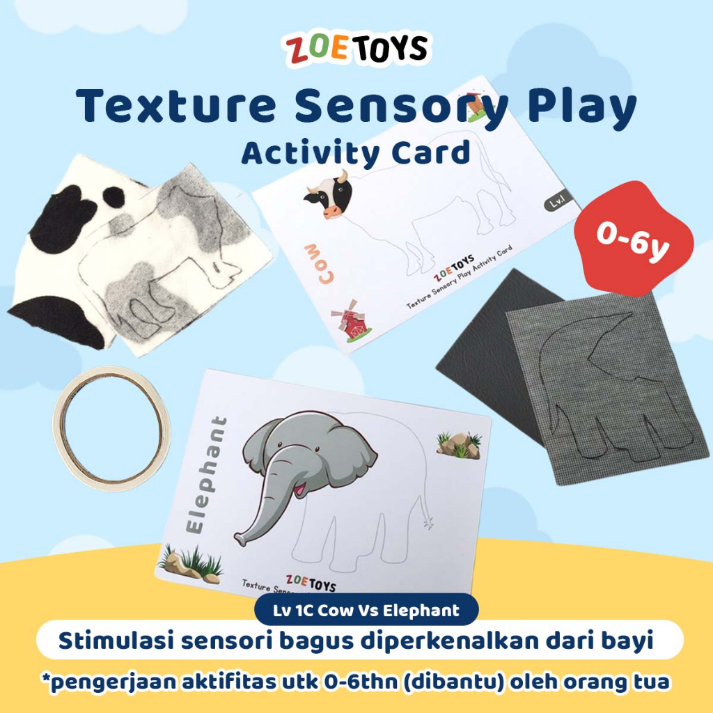 Zoetoys Texture Sensory Play Activity Set | Kids Mainan Menempel Sensori Tekstur Badan Hewan | Worksheet Aktivitas Animal Montessori Gunting Tempel | Busy Sheet Craft Worksheet Menggunting Menempel Mainan Edukasi Anak