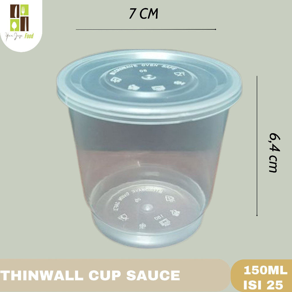 Thinwall Deemak DM 150ml Merpati 1 PACK / Cup Puding / Cup Sauce