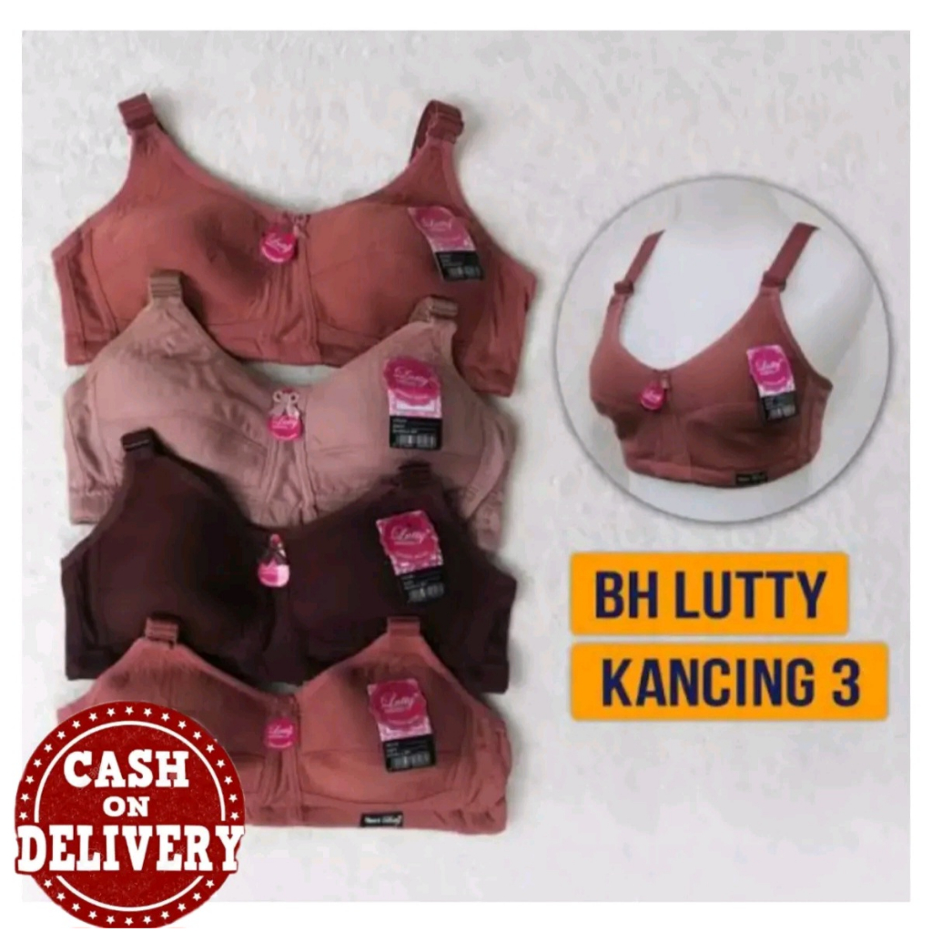 BH Sport Lutty Kait 3 size 40,42 | Bra tanpa busa tanpa kawat kancing 3 l Bra murah