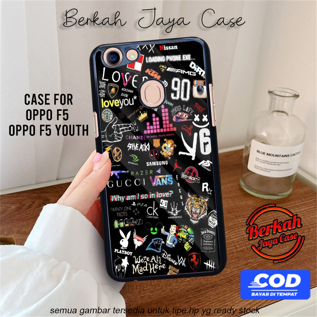 Berkah Case Oppo F5 Oppo F5 Youth Pelindung Hp Motif AESTHE Case Lucu Casing Hp Keren Case Hardcase 