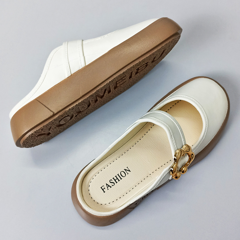 Sepatu Sandal Wanita Import Sepatu Slip On Perempuan Terkini Sepatu Jalan Cewek Fashion Kasual Cantik Murah SPT-66