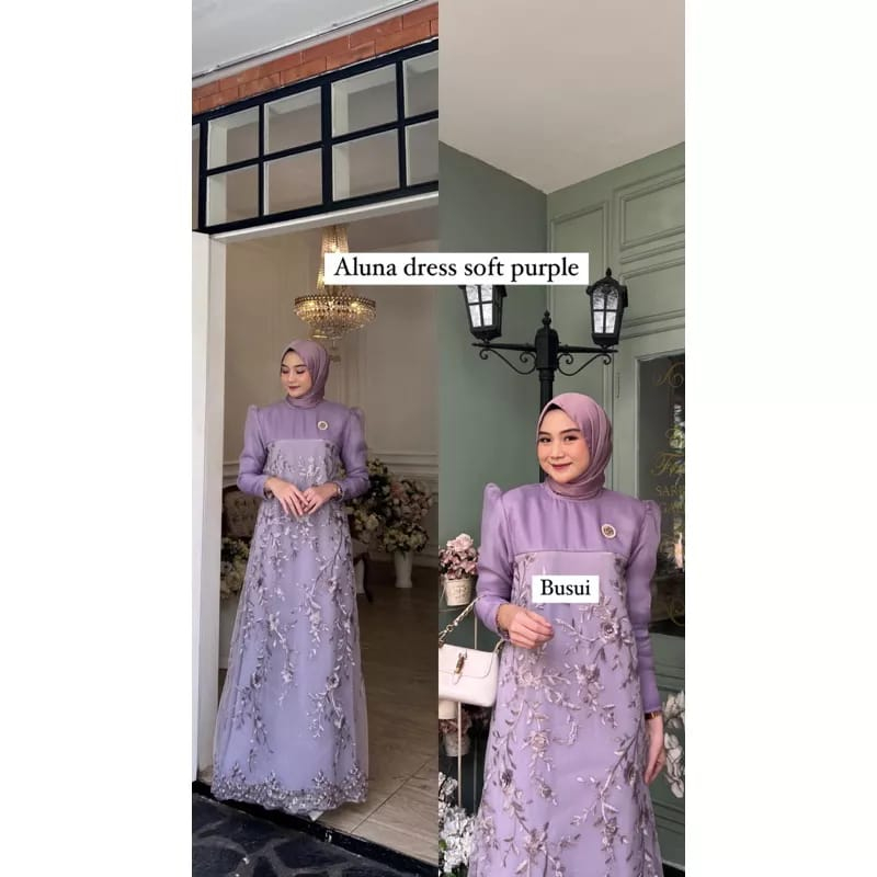 Melia Dress mix Brukat JUMBO M-XXL / BAJU DEWASA MURAH TERBARU 2023 / Gamis Kondangan