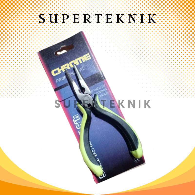 Tang Lancip Mini 4.5 Chrome / Tang Lancip Bengkok 4.5 inch Tang Lancip Mini / Tang Lancip Chrome