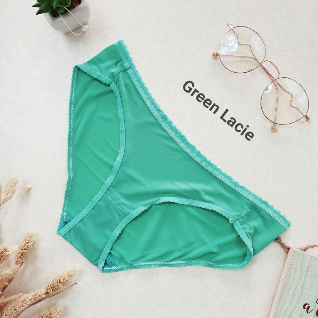 IZANY Celana Dalam Dewasa / CD Renda Wanita GREEN LACIE