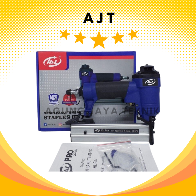 

Air Nailer F 32 H&L / Mesin Paku Tembak Staples F-32 H&L / F-32 Mesin Paku Tembak Angin / Staples / Air Nailer Stapler F 32 H&L