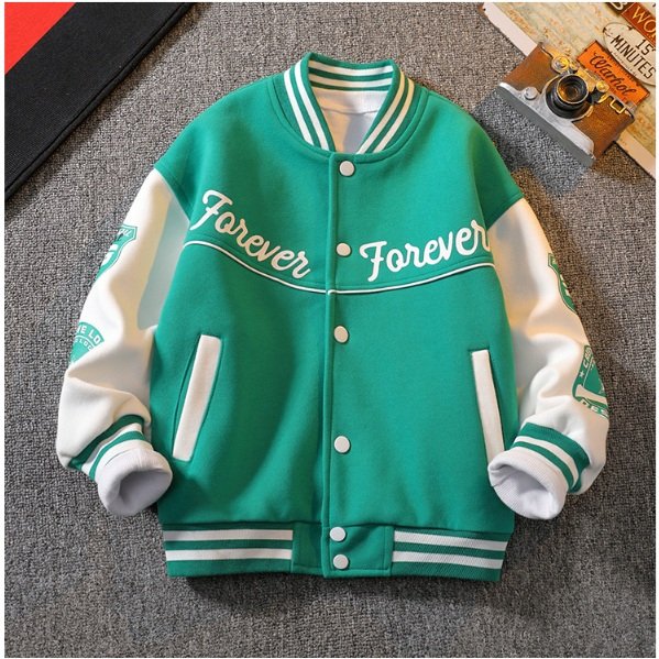 Lengan panjang baseballjacket FOREVER korea style Jaketpremium import