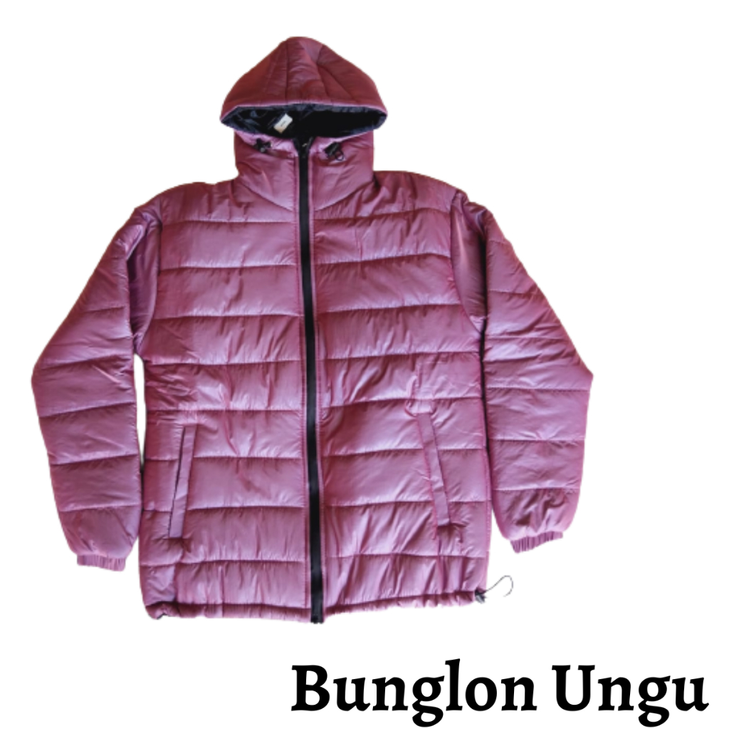 Jaket Puffer Pria Hologram Waterproof Jacket Gelembung Tebal