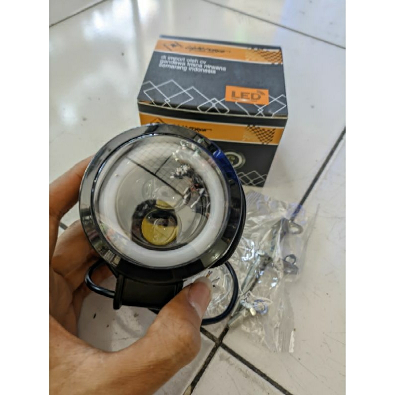 lampu tembak bulat LED 2 mata