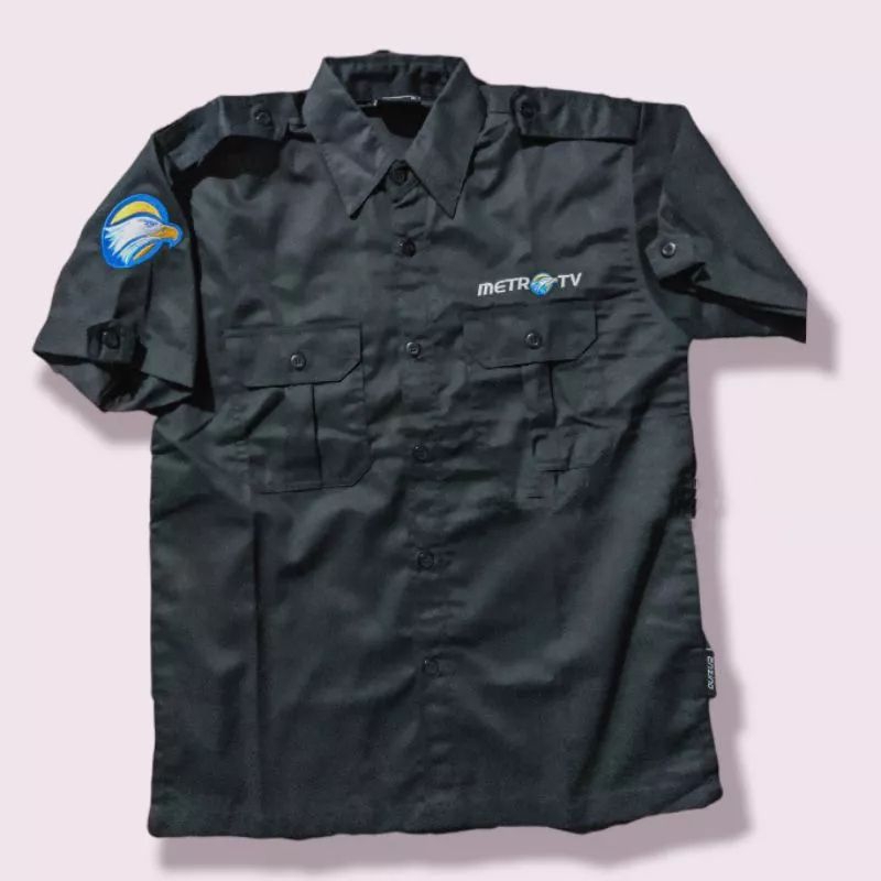 KEMEJA METRO TV BORDIR || SERAGAM METRO TV BORDIR