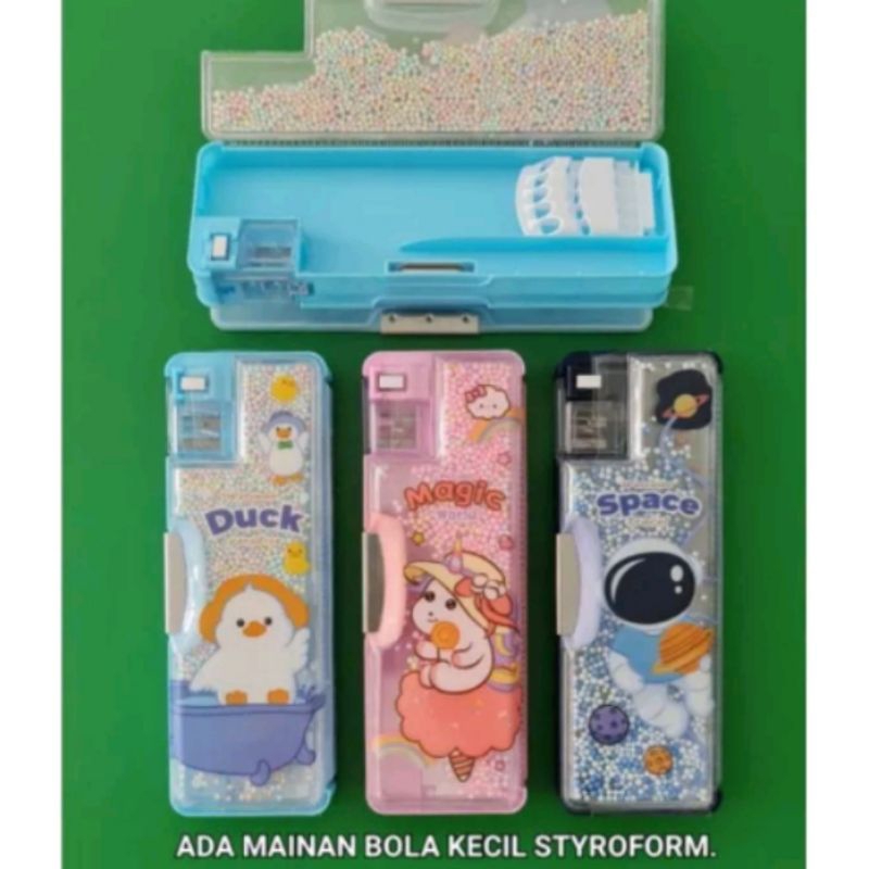 

Tempat pensil magnet unicorn, astronot ada mainan bola gabus / Tempat pensil unicorn, astronot bola stryrofoam / Kotak pensil unicorn, astronot boba