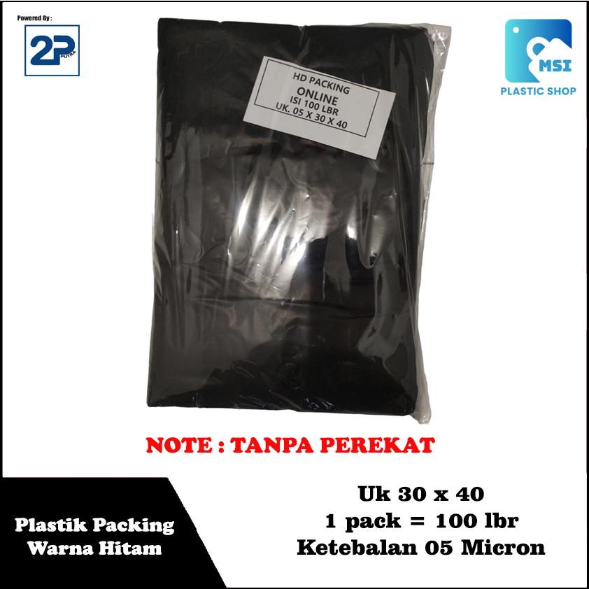 Plastik Packing HD 35x50 Tebal 04 Hitam DAN 35x45 Tebal 04 OrangeShopee Tanpa Plong Online Shop (TANPA PEREKAT)