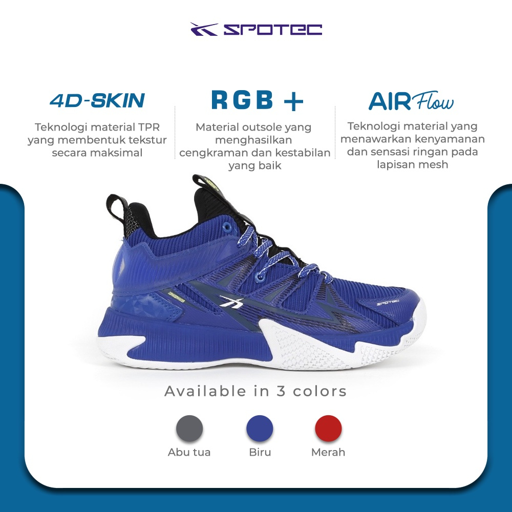 Spotec Sepatu Basket Ball High Score 40-44