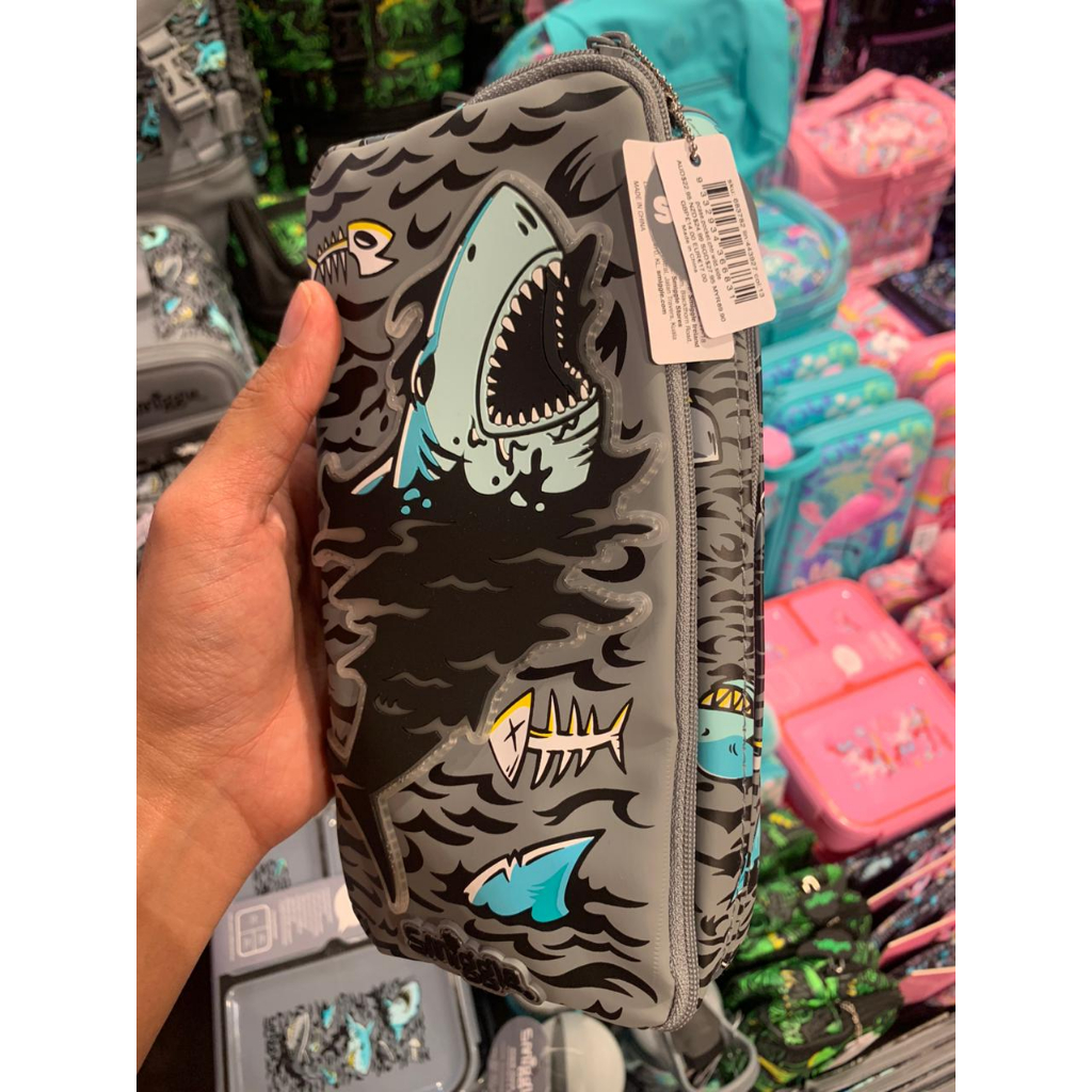 

SMIGGLE WILD SIDE PENSILCASE SOFTCASE SHARK - TEMPAT PENSIL SMIGGLE