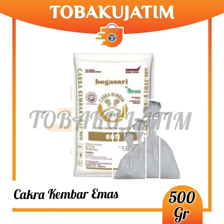

TEPUNG TERIGU BOGASARI CAKRA KEMBAR EMAS 500 GR TIMB