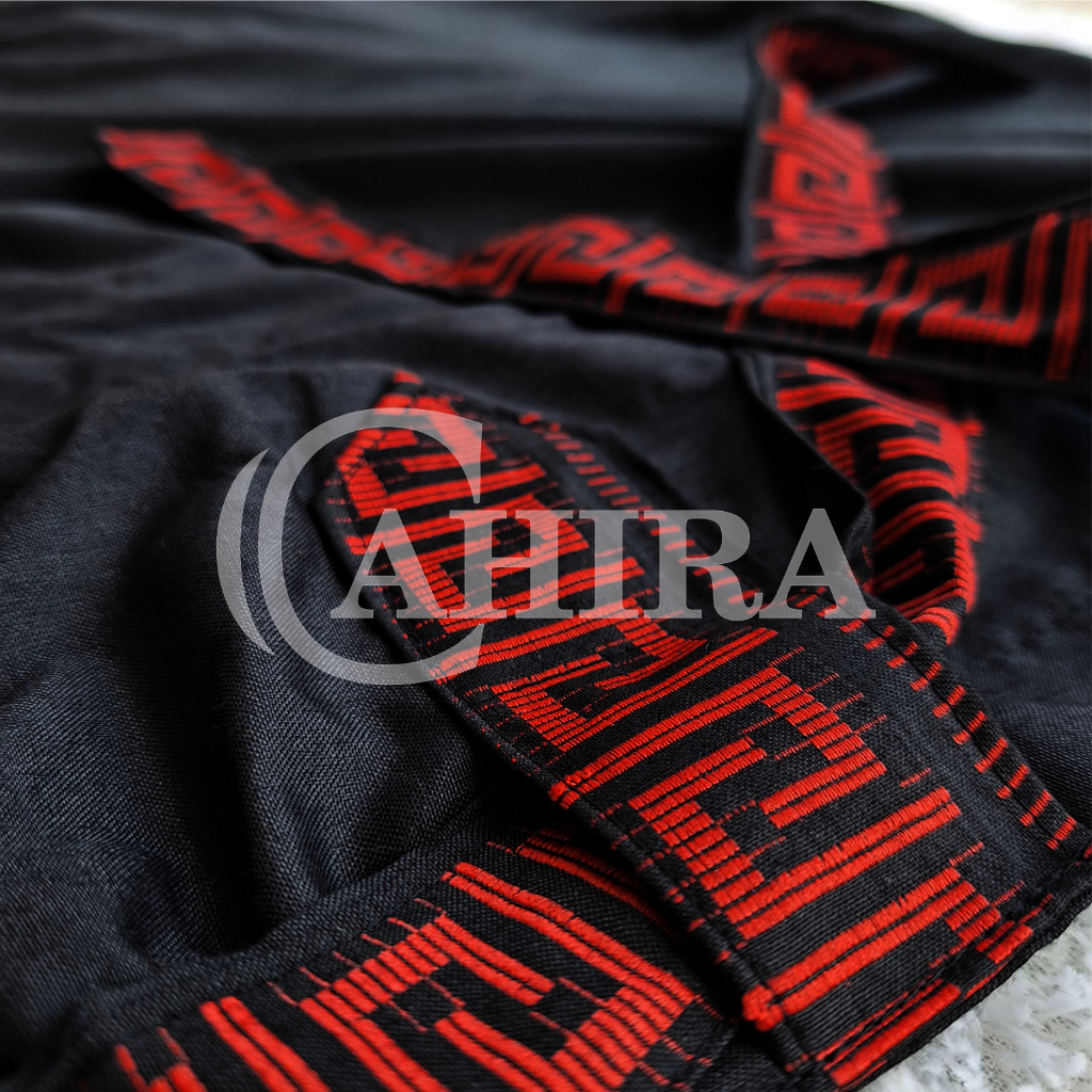 SARUNG CELANA DEWASA PRAKTIS HITAM SERIES CELANA SARUNG MOTIF LIST EMAS