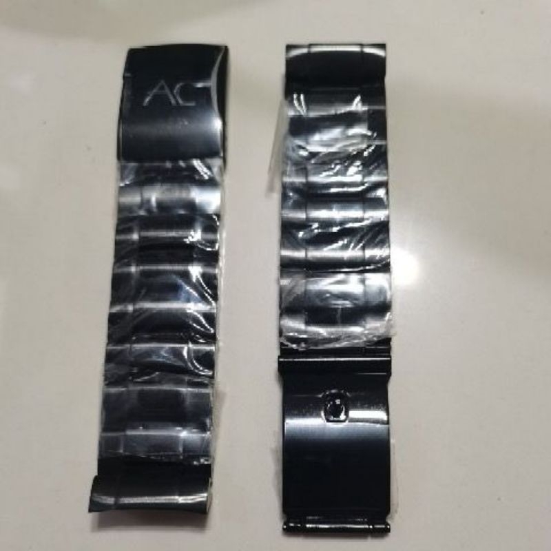 STRAP TALI JAM TANGAN ALEXANDRE CHRISTIE ORIGINAL RANTAI HITAM AC 9205