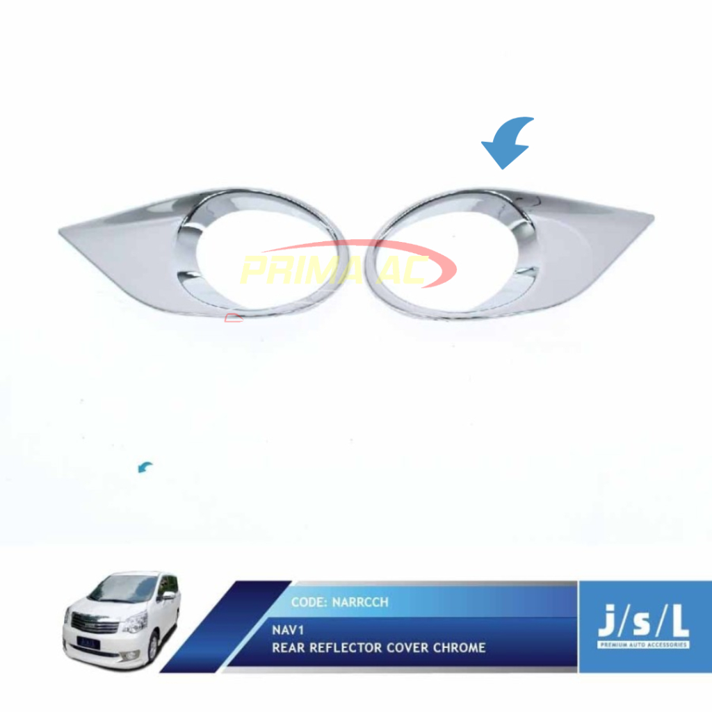 PROMO CUCI GUDANG NAV1 JSL GARNISH GARNIS REFFLEKTOR REFLECTOR BELAKANG REAR REFLECTOR NAV 1  CHROME