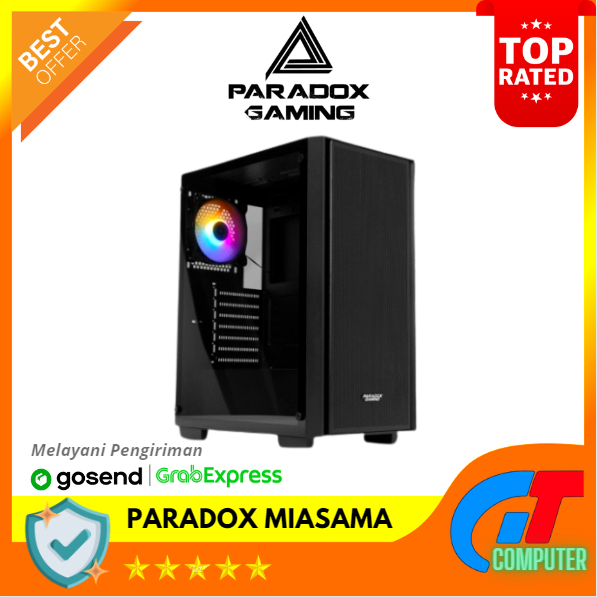 Paradox Gaming Casing MIASMA Black - No PSU