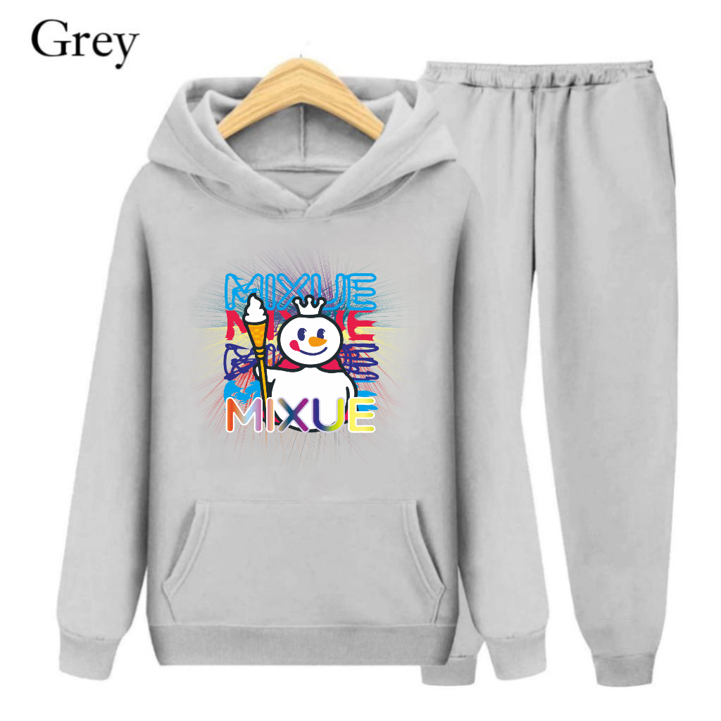 Setelan Sweater Hoodie Anak Mixue Grafic S,M,XL