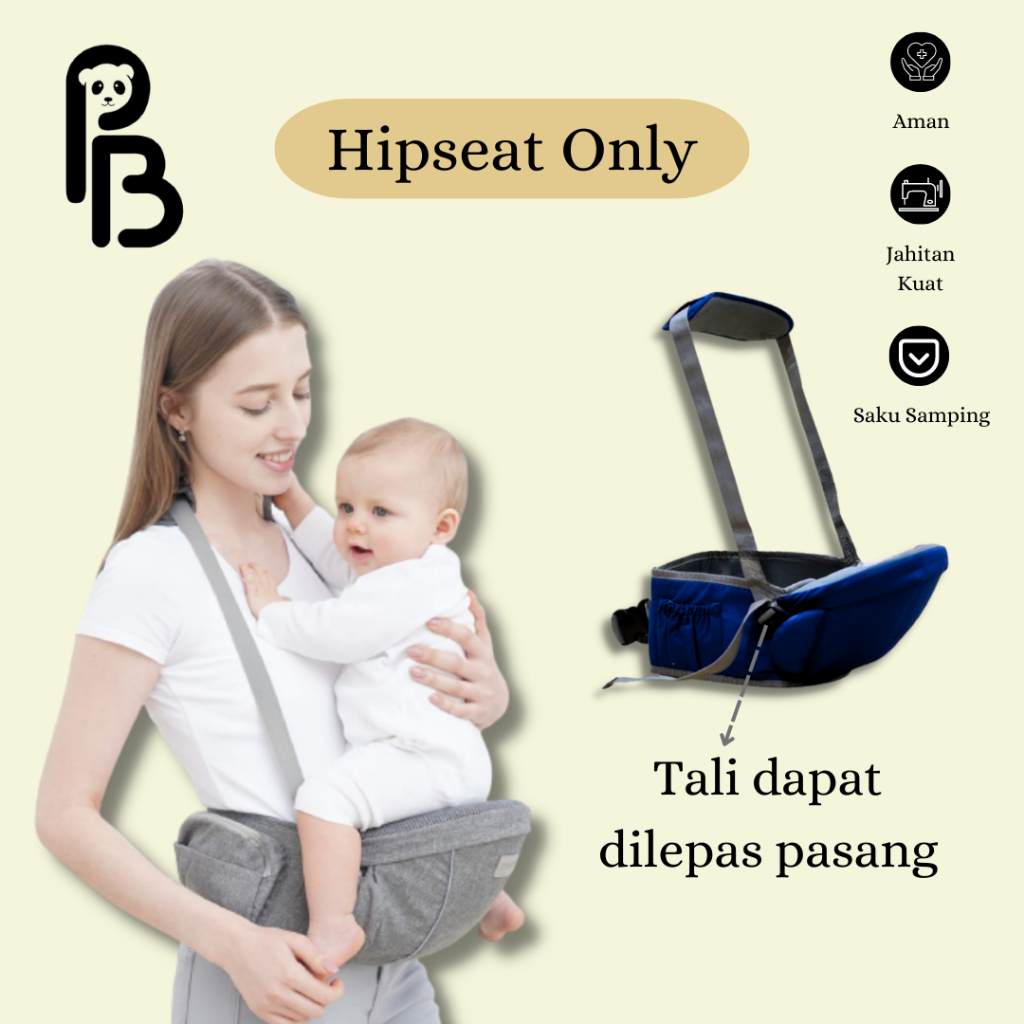 Precious Baby | Hipseat Baby Carrier | Hipseat Only | Gendongan Duduk Bayi | Hipseat Sling