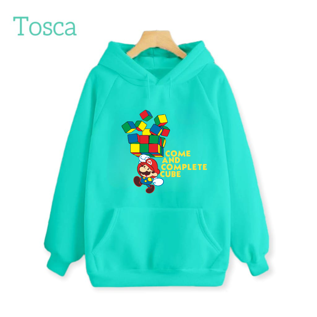 Sweater Hoodie Anak Mario Rubik