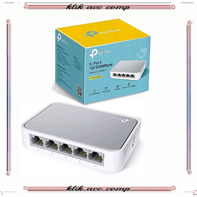 Tp- Link Desktop switch TL-SF1005D 5-PortSwitch hub 10/100Mbps Network Lan Internet