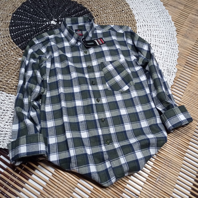 kemeja flanel embano pria lengan panjang terbaru /kemeja panjang motif kotak premium