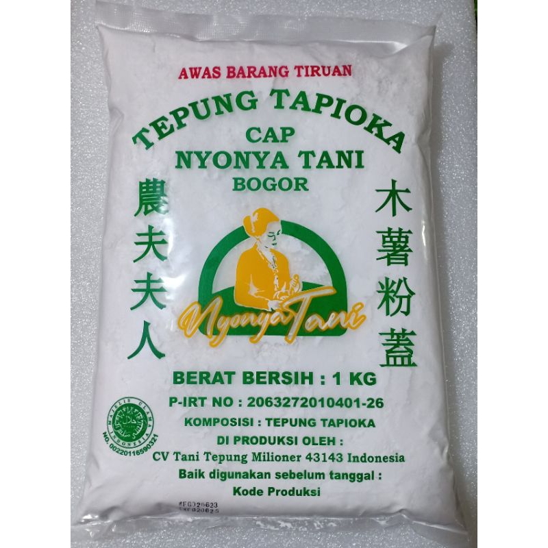 

Tepung Tapioka / Sagu Cap Nyonya Tani Bogor 1kg