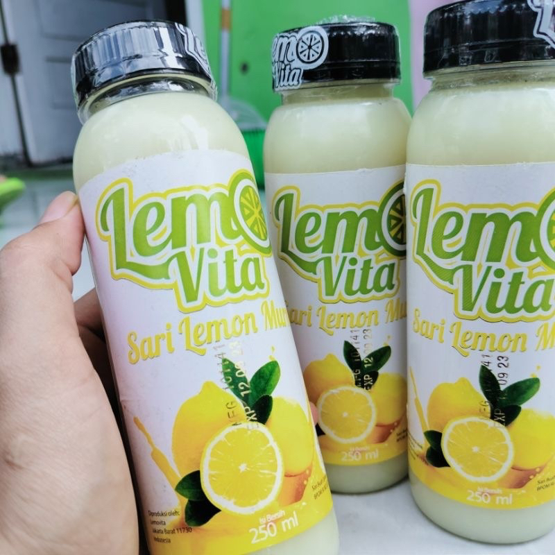 Lemovita Sari Lemon Murni Asli  ready Diet sehat Perasan Sari Jus Lemon Murni PRAKTIS dan HEMAT Ukuran 250ml